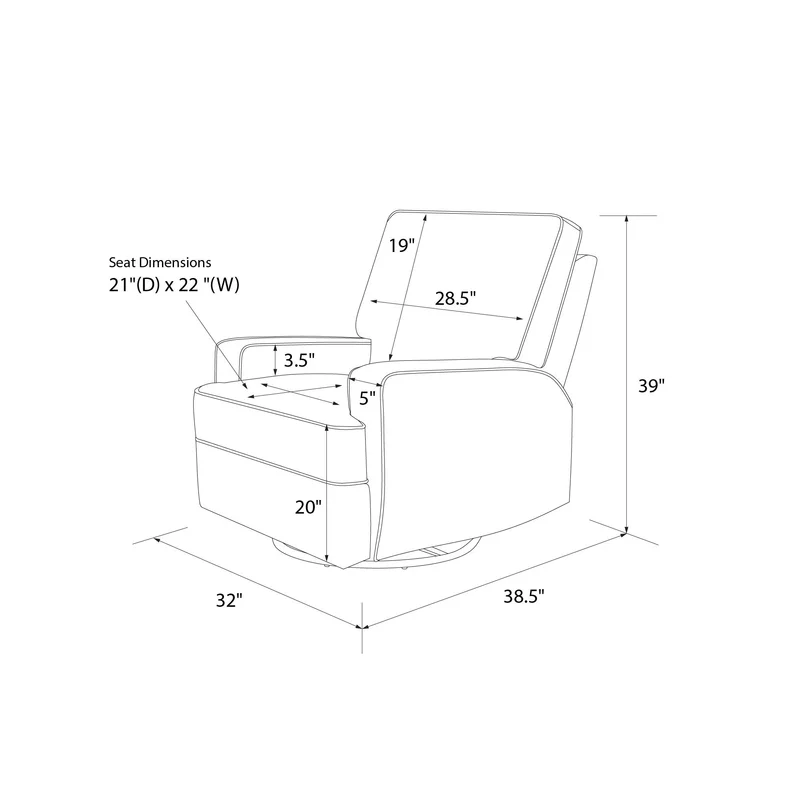 Gutshall Swivel Reclining Glider