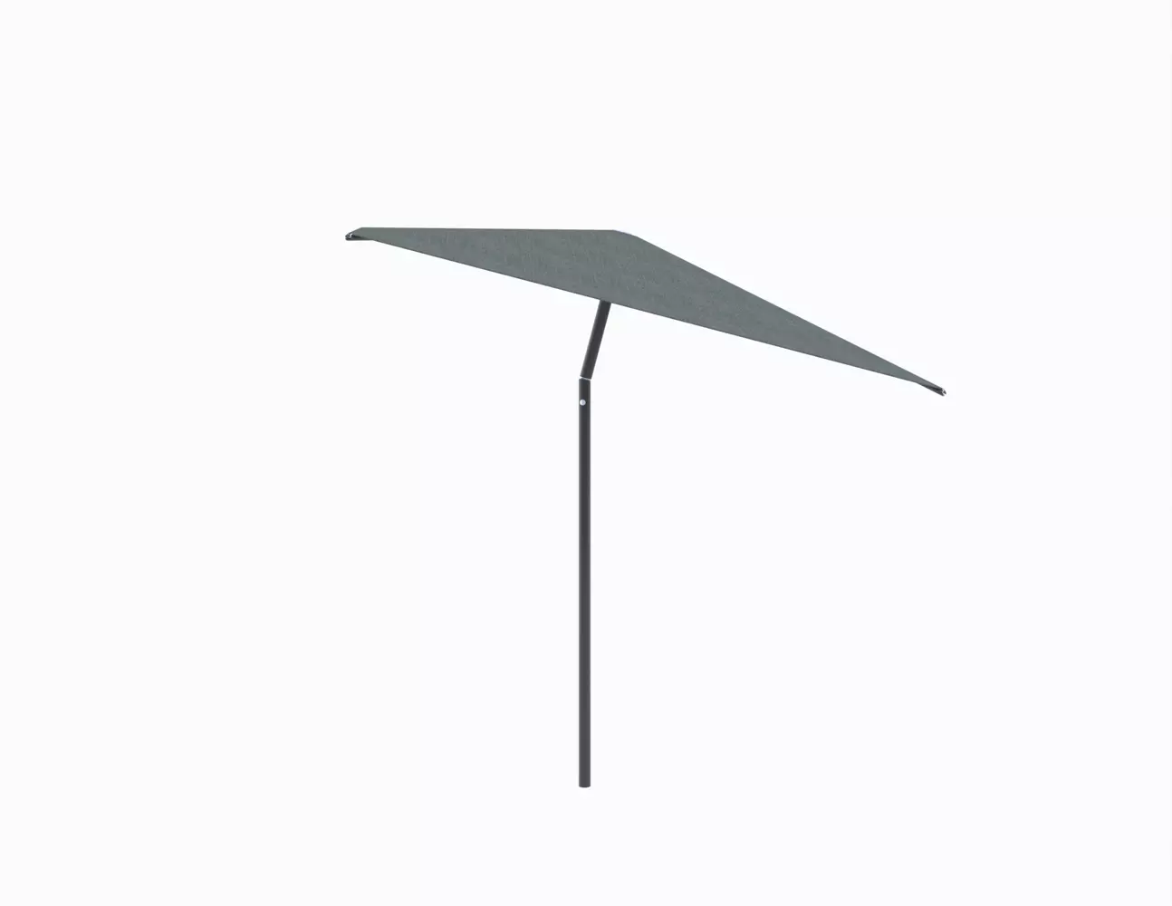 Umbrosa Nata center post umbrella with tilt square 2.3m with beige canopy and black frame