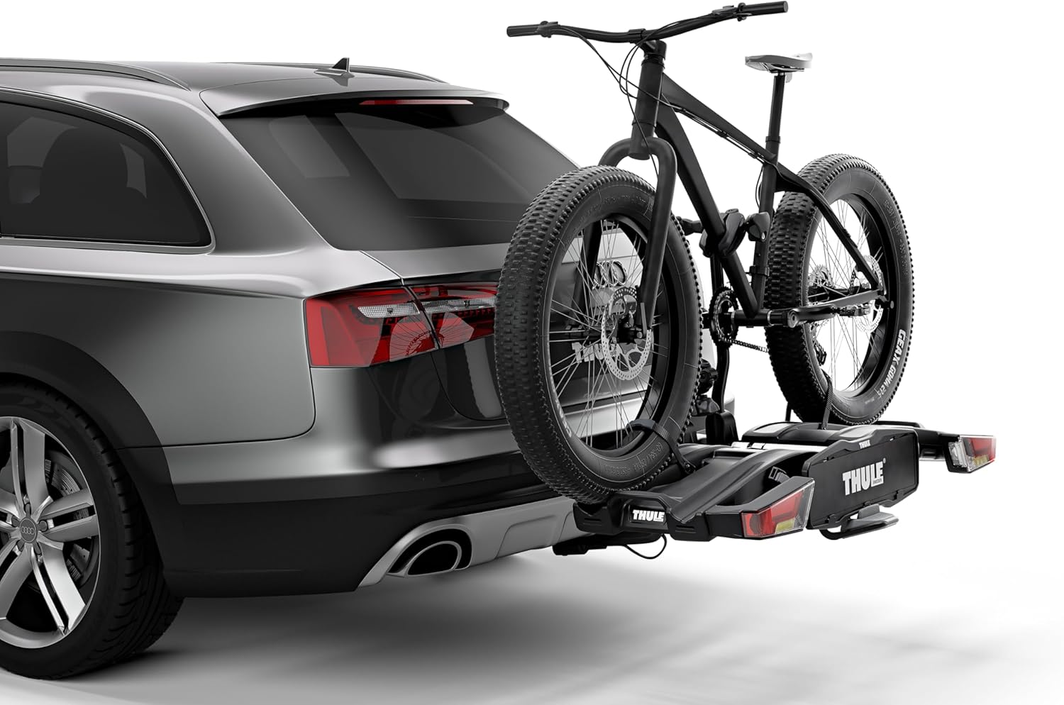 Thule EasyFold XT Bicycle Carrier for Towing Hitch, 2 Bicycles, Black