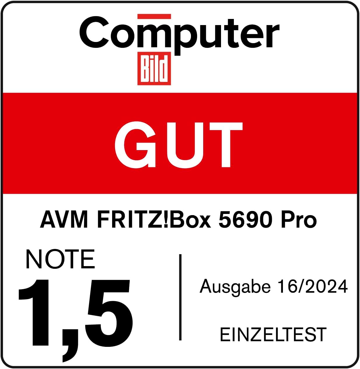 FRITZ!Box 5690 Pro (Wi-Fi 7 Premium DSL- und Glasfaser-Router mit Triband (2, 4 GHz, 5 GHz, 6 GHz) bis zu 18, 5 GBit/s, für Glasfaser & DSL-Anschlüsse, WLAN Mesh, DECT-Basis, deutschsprachige Version)