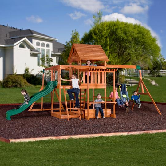 Monticello Wooden Swing Set