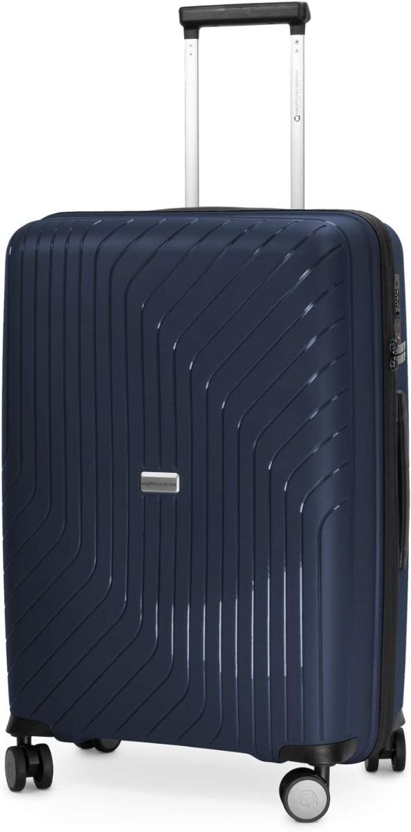 TXL - Medium-sized suitcase, hard shell, dark blue matt, TSA, 66 cm, 73 litres