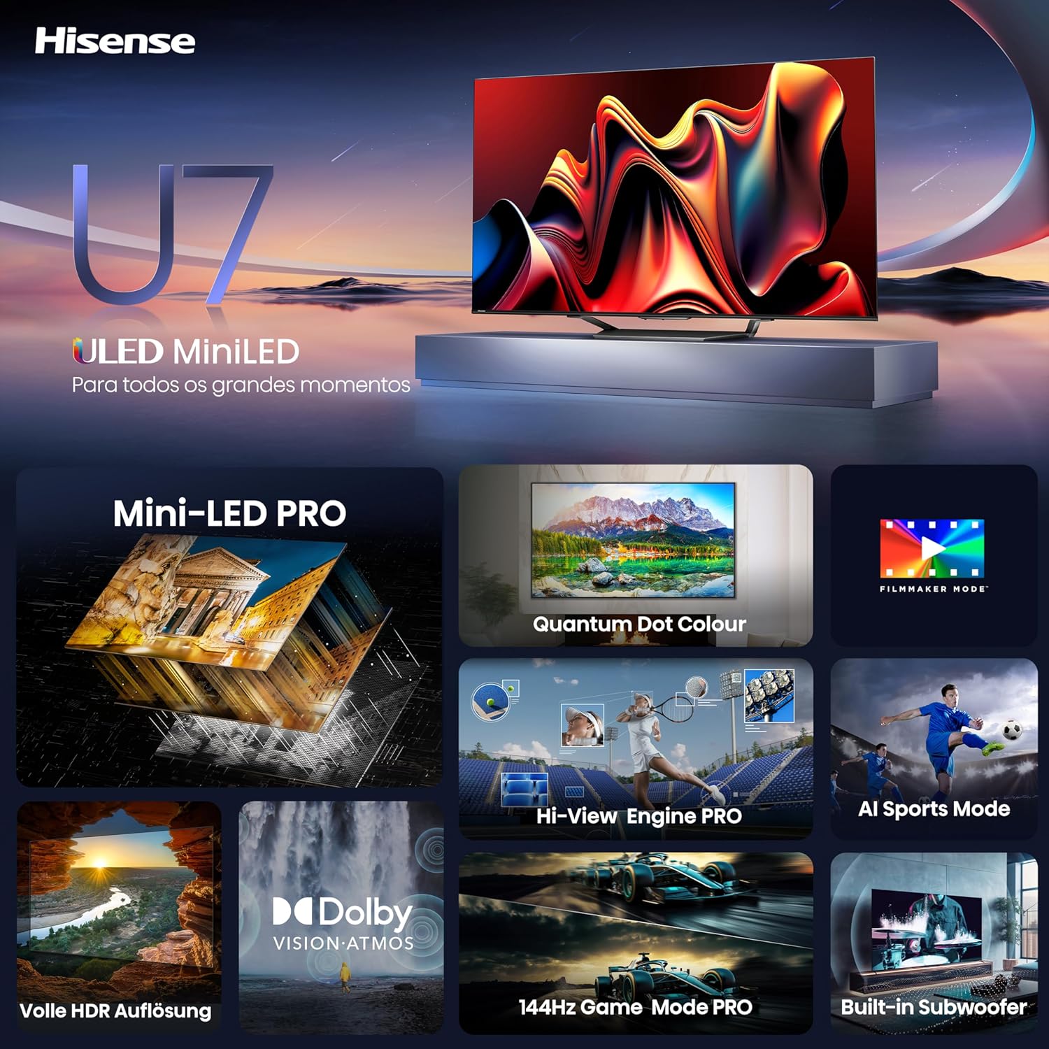 Hisense 65U7NQ 164cm (65-inch) TV