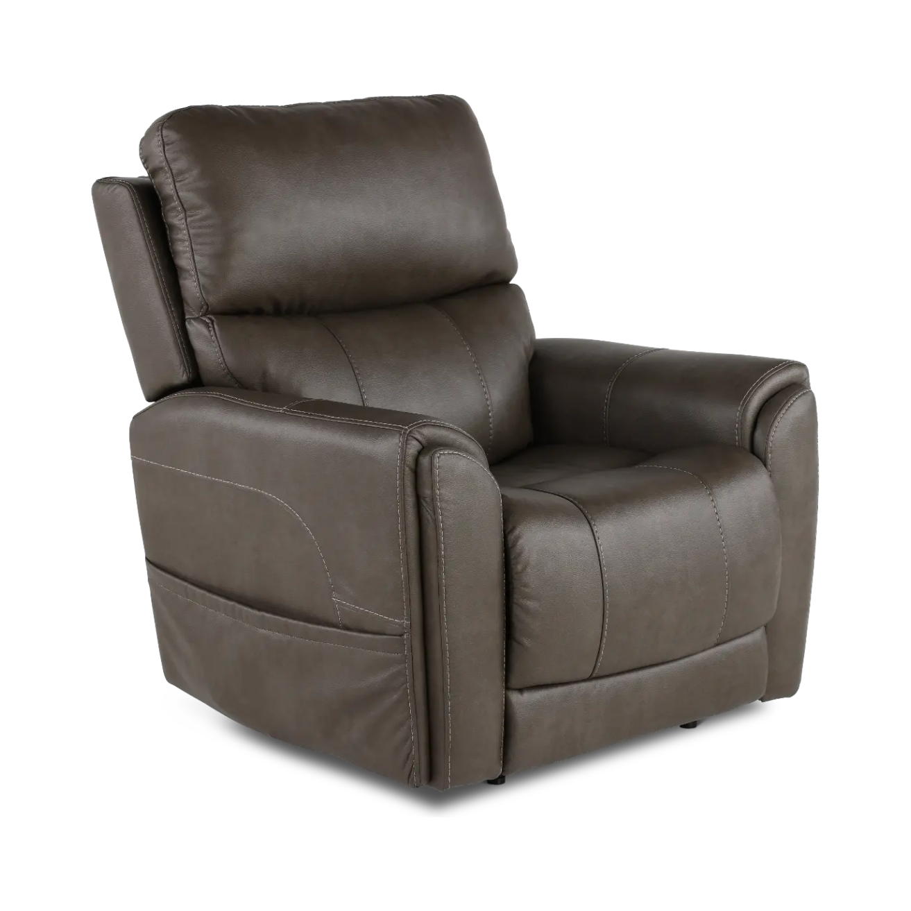 Gray Power Recliner with Massage