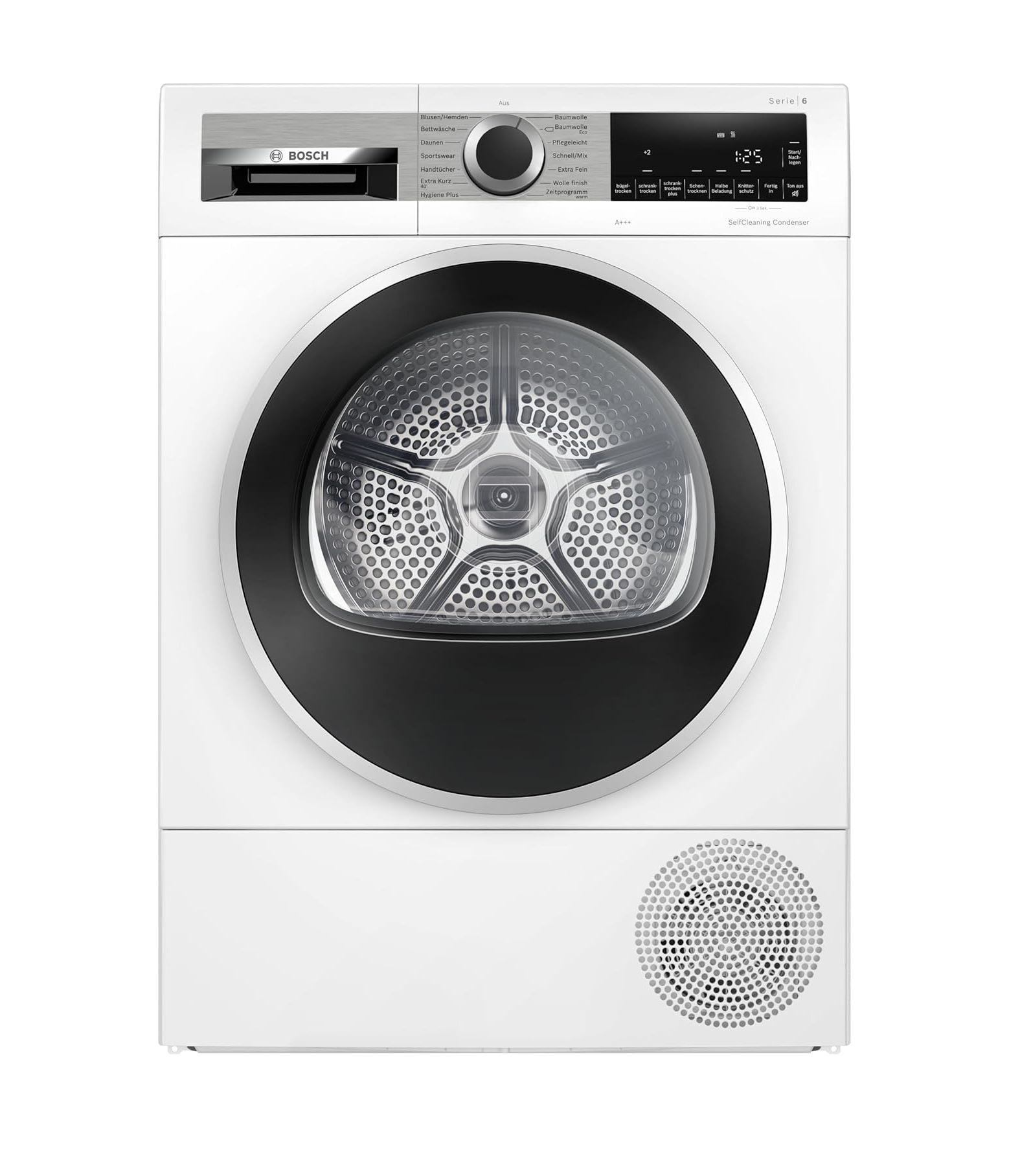 Bosch WTH85223GB Heat Pump Tumble Dryer with 8kg Capacity, AutoDry, A++ Energy Rating, AntiVibration Design, White, Freestanding
