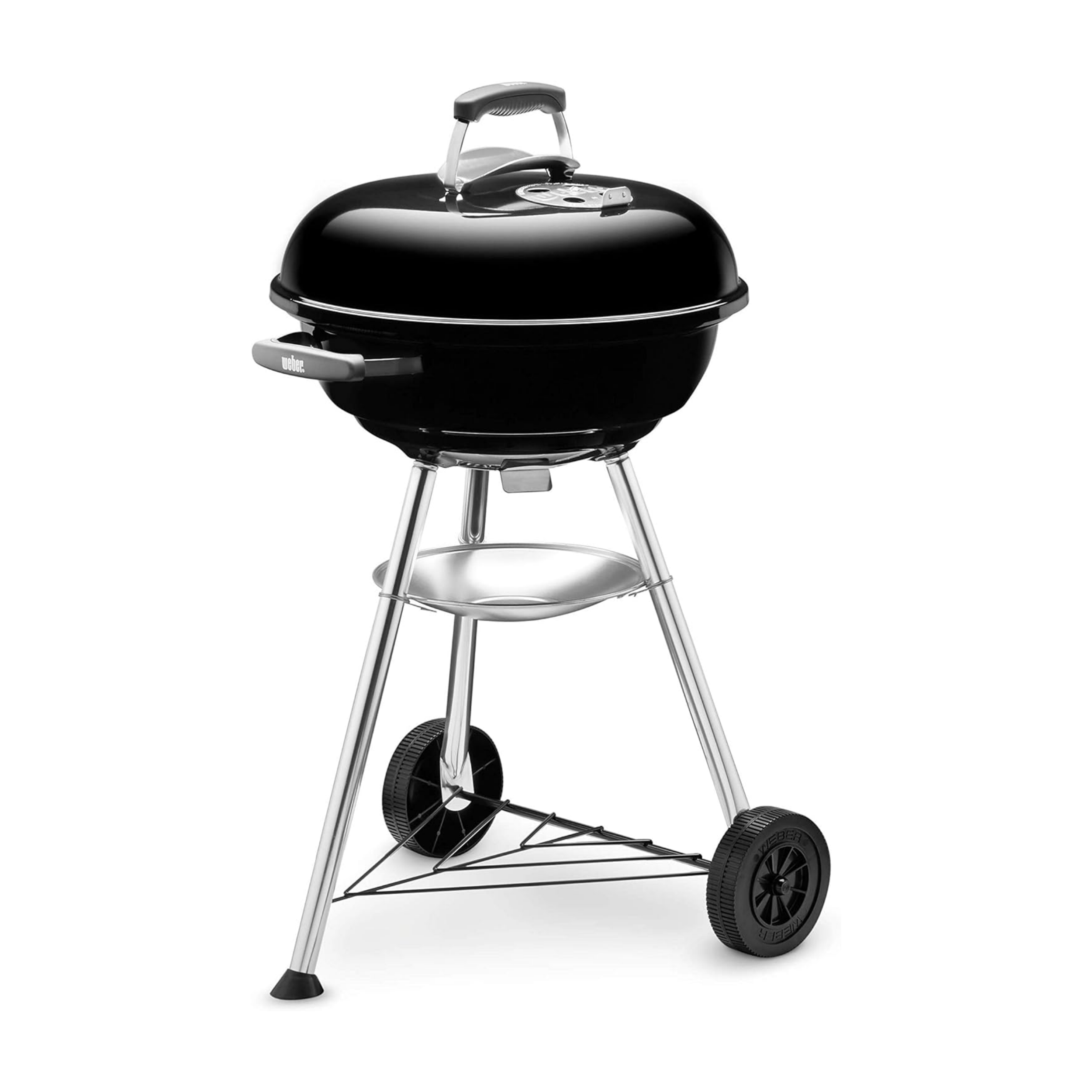 Weber Compact Kettle Charcoal Grill Ø 47 cm & Rapidfire Compact Chimney Starter (20.32cm H x 14.73cm W x 26.42cm D), Metal
