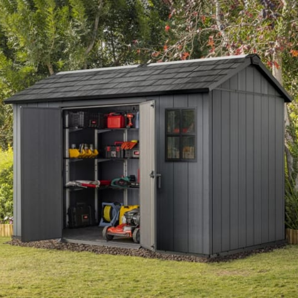 Newton 11x7.5 Storage Shed - Grey