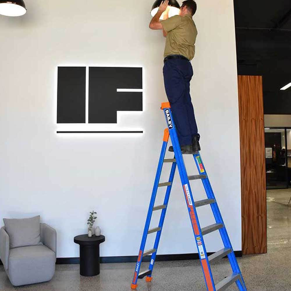 BAILEY 2.4m SLS 3-in-1 150kg Fibreglass Ladder FS13886