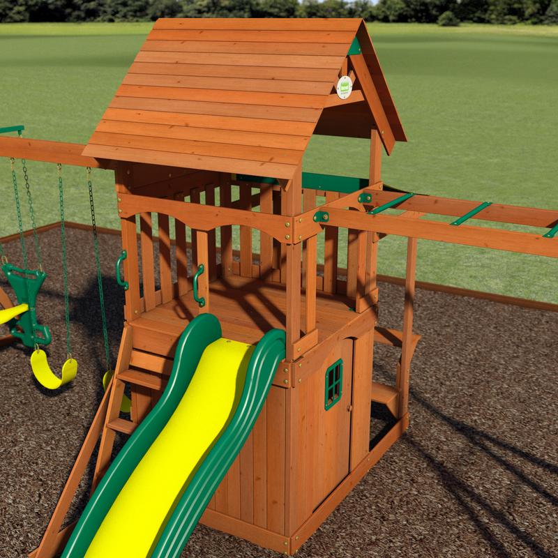 Saratoga Wooden Swing Set