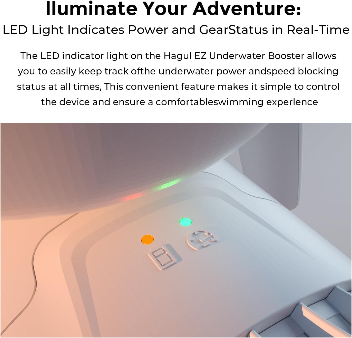 Hagul Underwater Scooter 50 Minutes, 2 Speed Switch, 50 Minutes, 15m Waterproof, Water Sports, Kids Pool