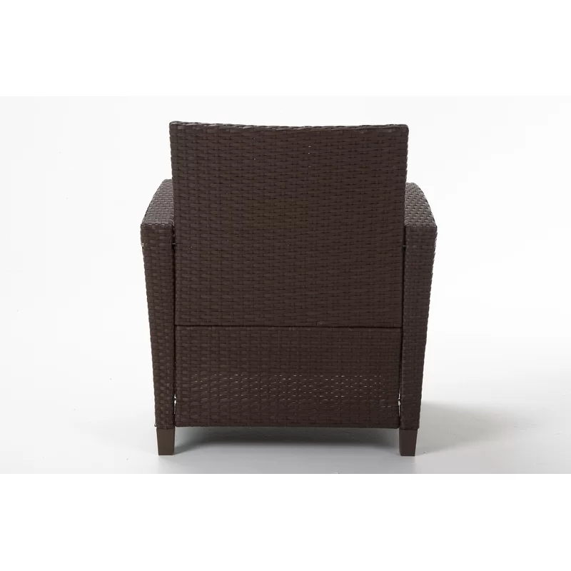 Wicker 4 - Person Garden Lounge Set with Cushions