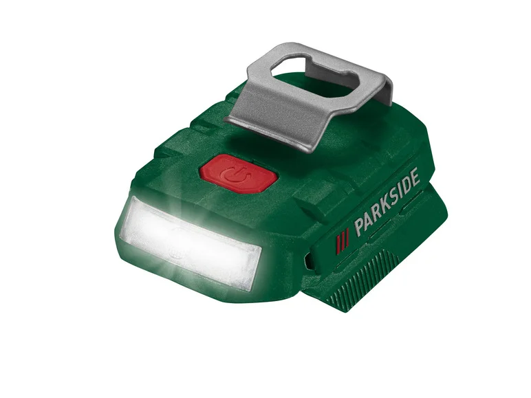 PARKSIDE Adaptateur de batterie USB avec éclairage LED PAA 20 Li-B3, 20 V