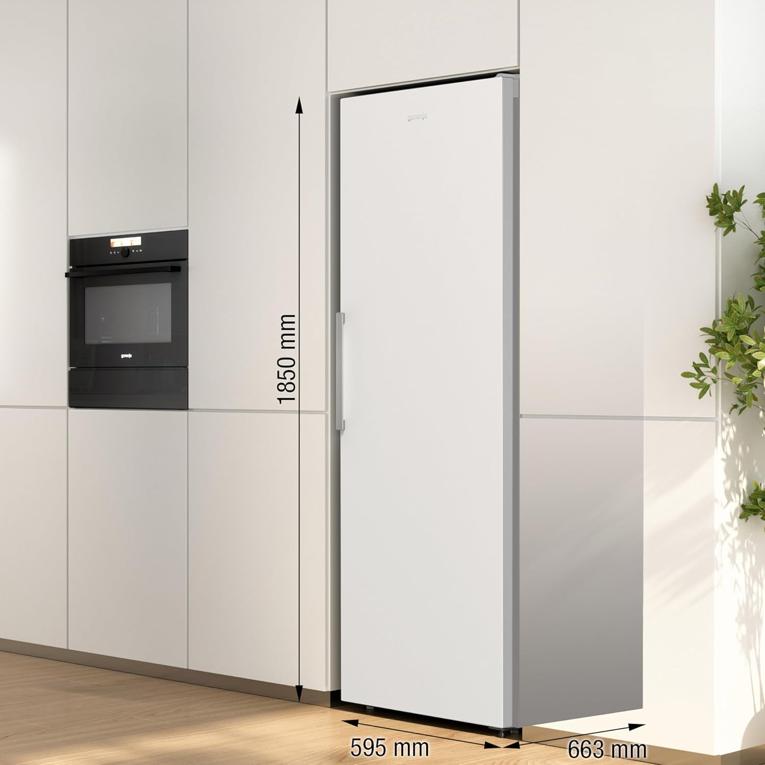 Gorenje R 619 EEW5Kühlschrank / 185cm / Umluft-Kühlsystem/Schnellkühlfunktion/Kühlteil 398 Liter/weiß [Energieklasse E]