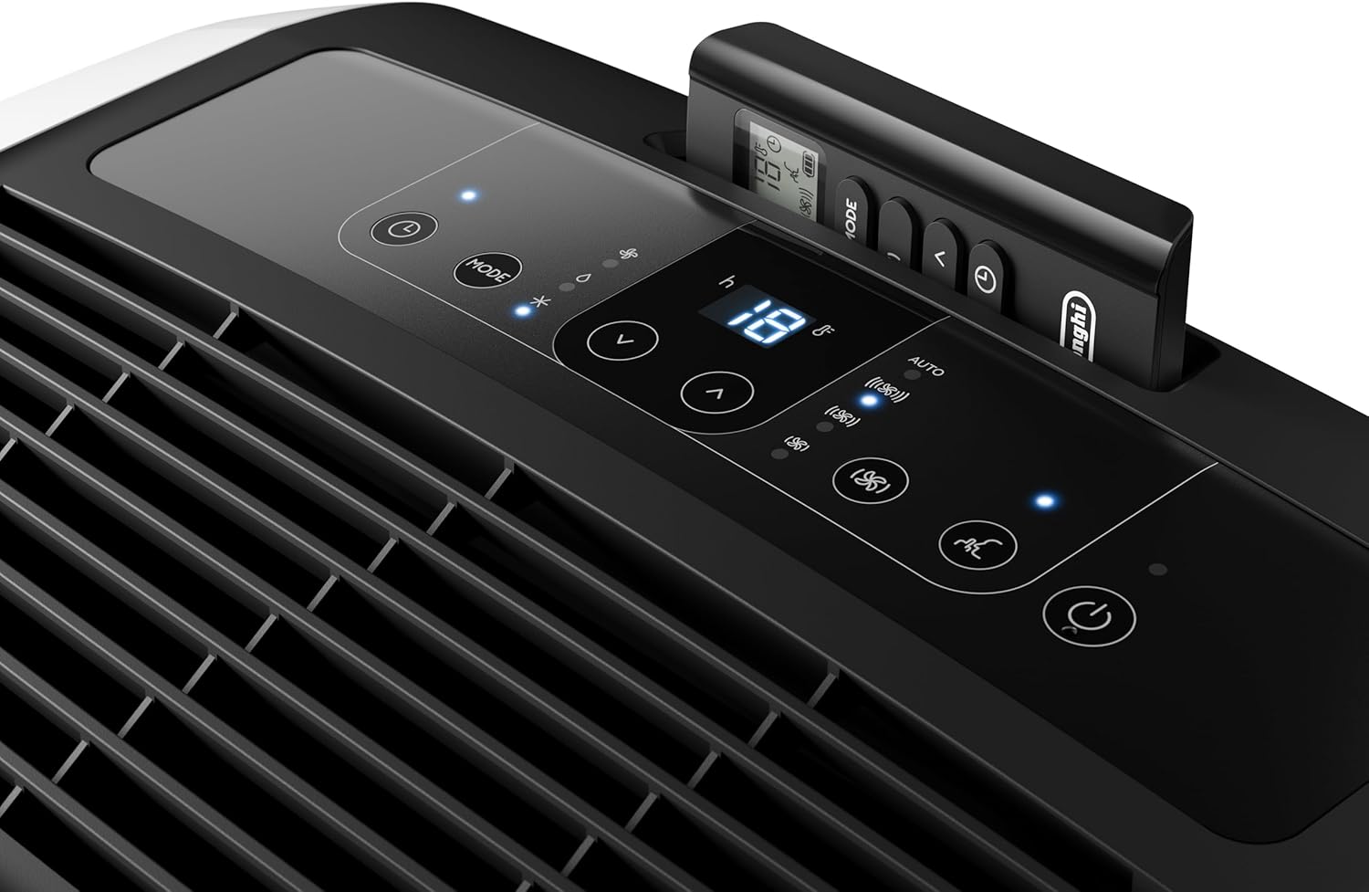 De'Longhi EM Series Pinguino Pac EM93K Silent, Aire Acondicionado Portátil Silencioso, 10.500 BTU/h, 90m3, 2.6 kW, 3 Velocidades, Gas R290, 1105 W, 90 Cubic_Feet, 63 Decibeles, White [Clase de eficiencia energética A]