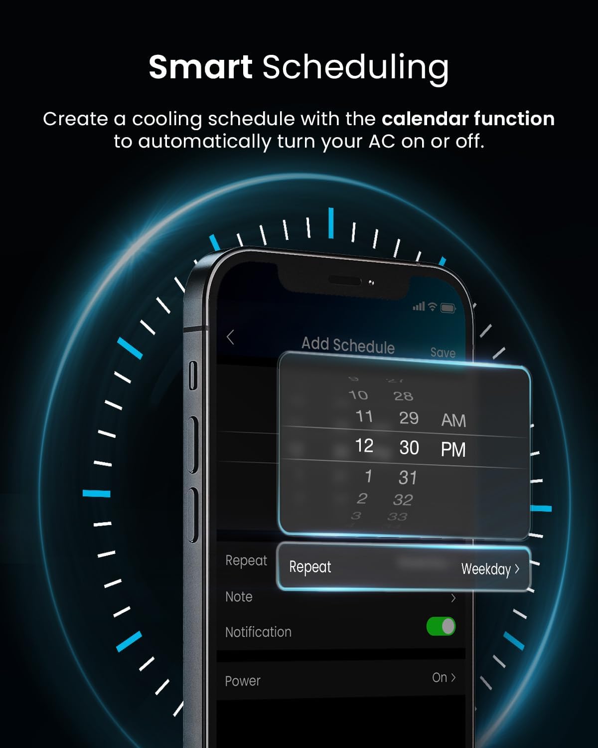 Pro Breeze® 12000 BTU Portable Air Conditioner - Smart Home WiFi