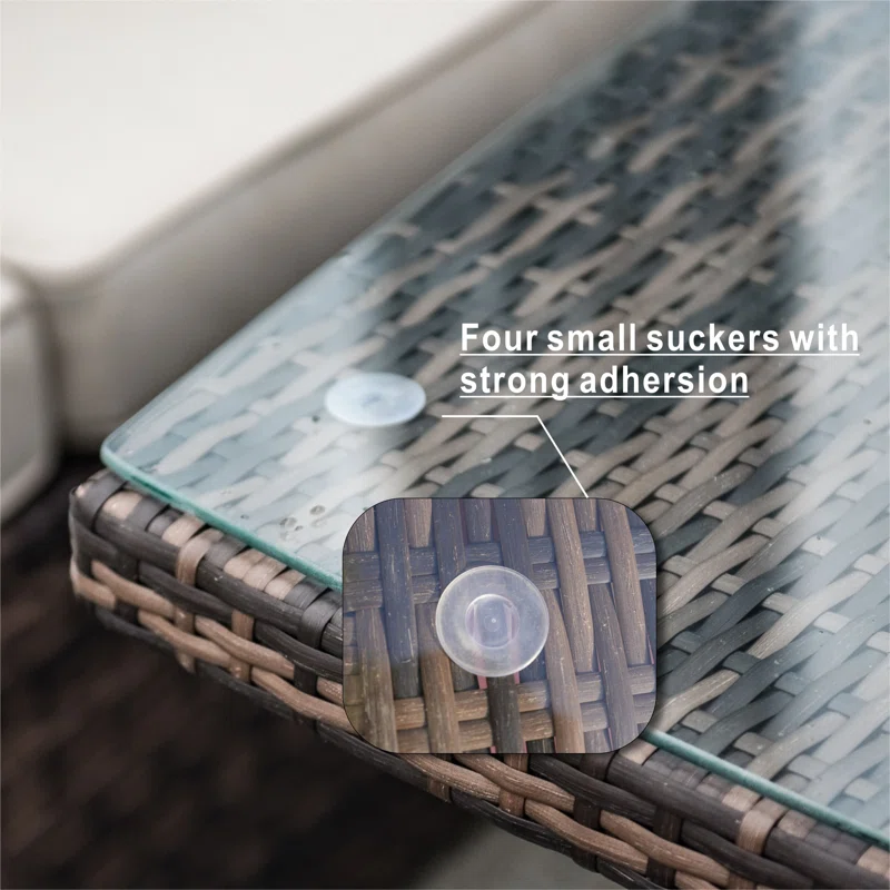 Wicker 8 - Person Garden Lounge Set with Cushions