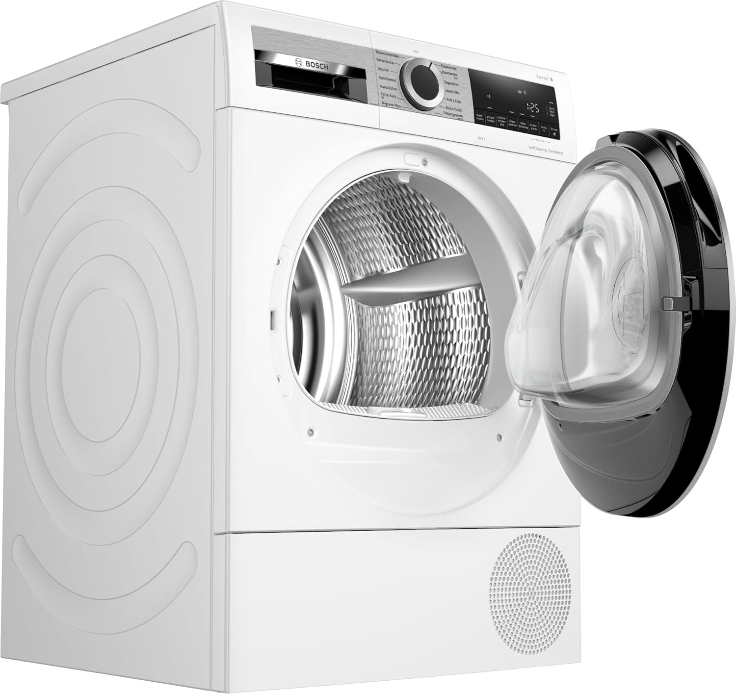 Bosch WTH85223GB Heat Pump Tumble Dryer with 8kg Capacity, AutoDry, A++ Energy Rating, AntiVibration Design, White, Freestanding