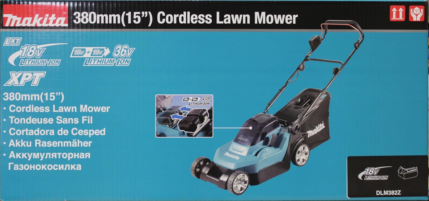 Makita DLM382Z Dual 18V (36V) Li-Ion LXT 38cm Lawn Mower