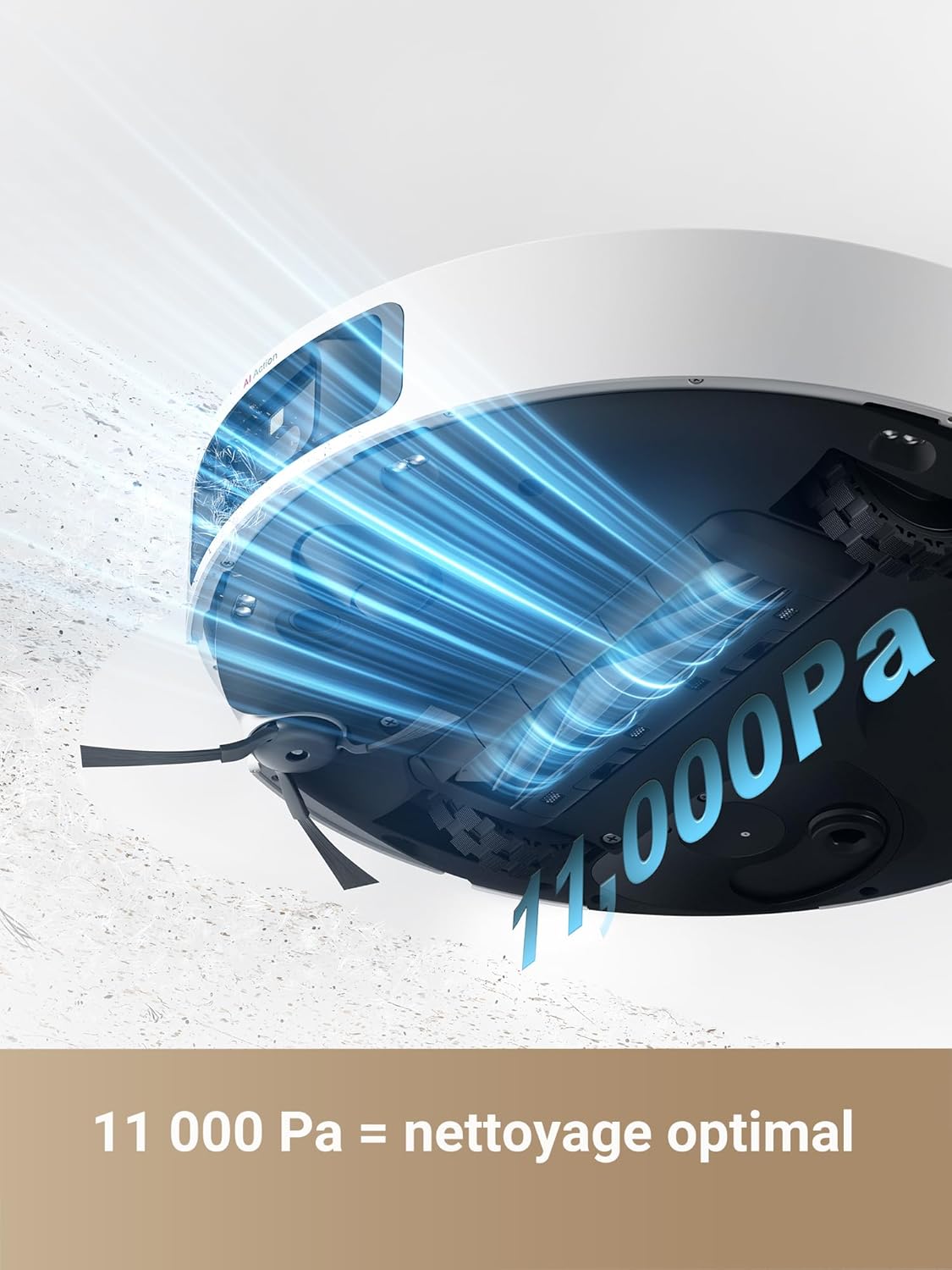 DREAME X40 Ultra Complete Robot Vacuum Cleaner with Removable and Liftable Mop, Raised Side Brush, 12,000 Pa, Mop and Scrubber with 70 C Hot Water, Liftable Brushes