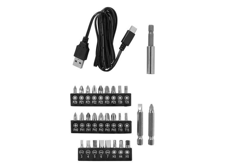 PARKSIDE Visseuse sans fil avec embouts interchangeables PAS D7