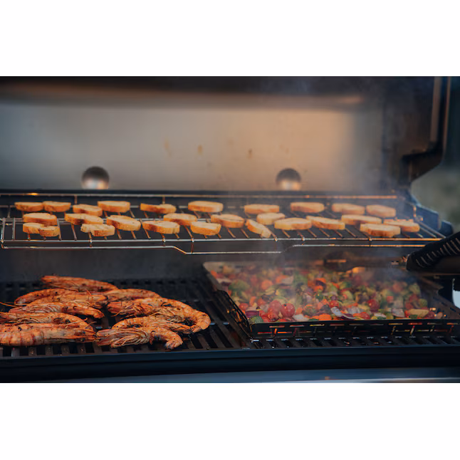 Weber Genesis E-435 Black 4-Burner Liquid Propane Gas Grill with 1 Side Burner