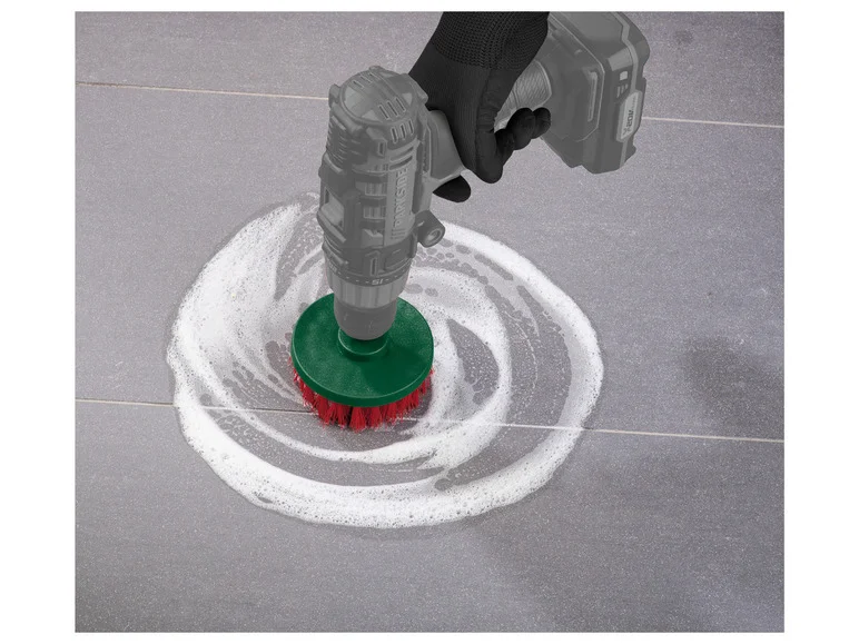 PARKSIDE Set d'embouts à brosse et de tampons abrasifs, 14 pièces