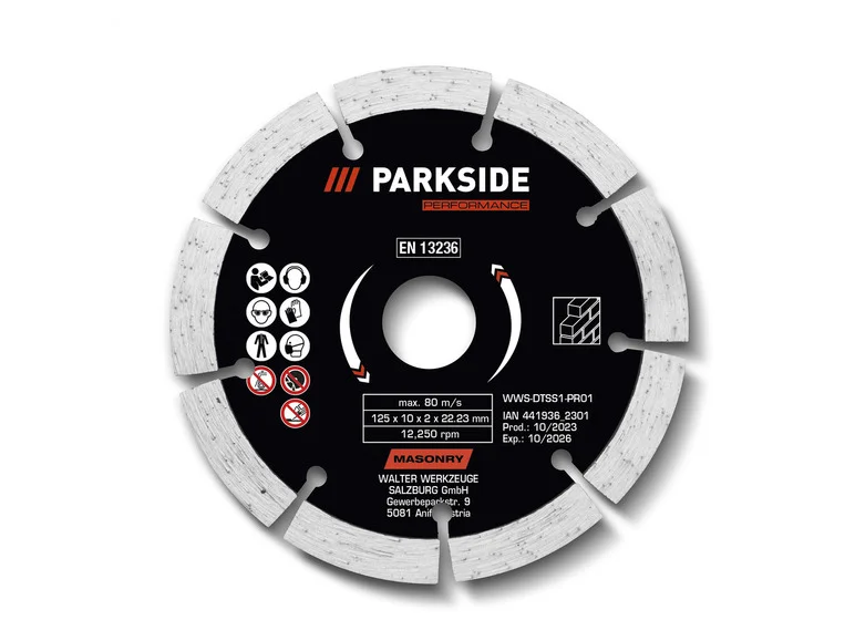 PARKSIDE PERFORMANCE Disque à trononner,  125 mm