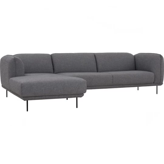 L-Shaped Sofa, Grey