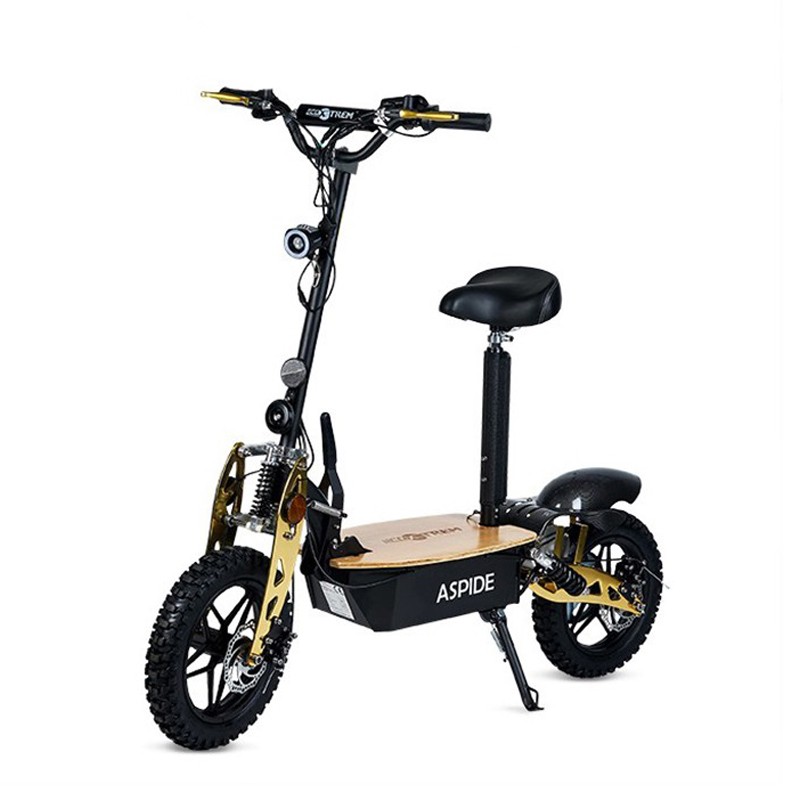 PATINETE ELÉCTRICO 2000W CON ASIENTO Y PLATAFORMA MADERA ASPIDE