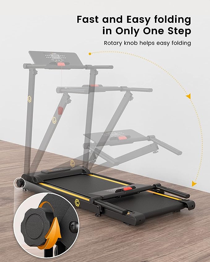 UREVO Folding Treadmill 2.25HP Treadmills for Home