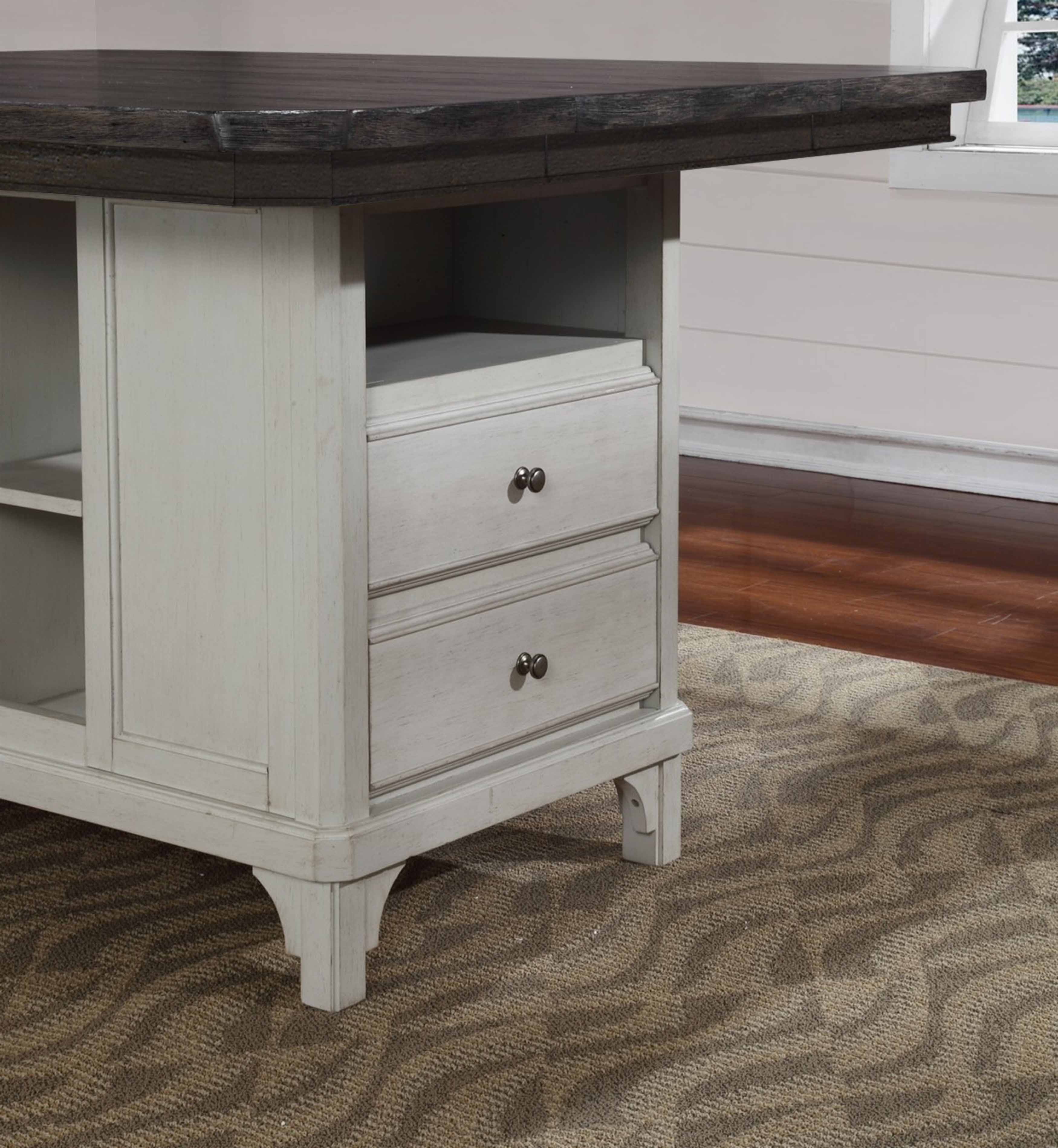 Mystic 5-Pc Kitchen Island Dining Set Extendable (30-48)