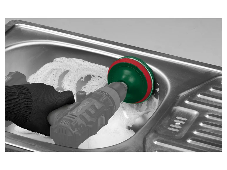 PARKSIDE Set d'embouts à brosse et de tampons abrasifs, 14 pièces