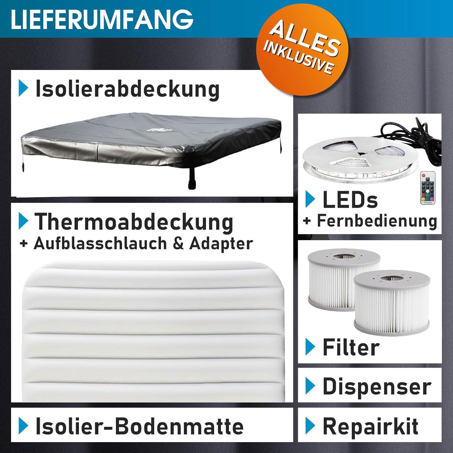 BRAST® Whirlpool MSpa Oslo Plus XXL