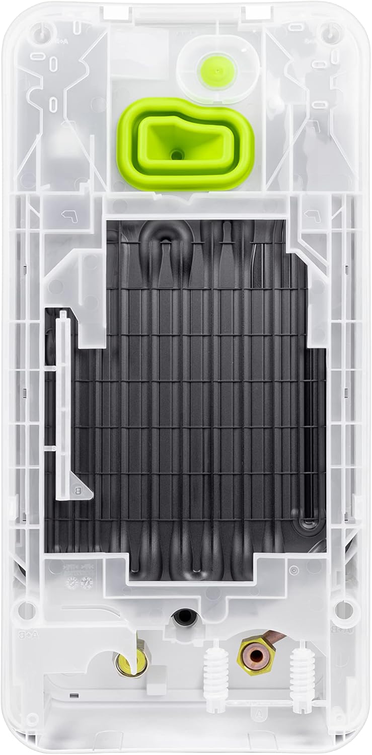 Bosch Tronic 5000 Electronic Instantaneous Water Heater 15/18/21 kW Switchable Pressure Resistant Continuous Temperature Selection 400 V Modern Glass Look White [Energy Class A]