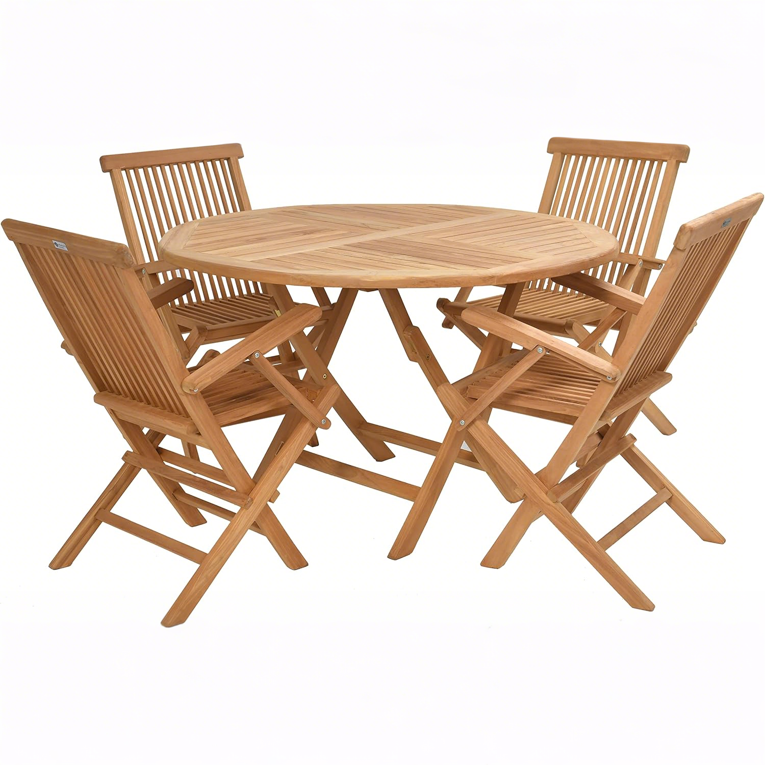 Rattanland Garden Furniture Set Made of Exotic Teak Wood 