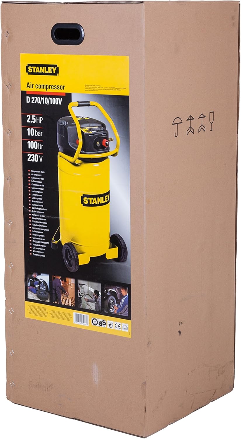 Stanley Compressore ad aria compressa 100 l, D270 / 10/100 V
