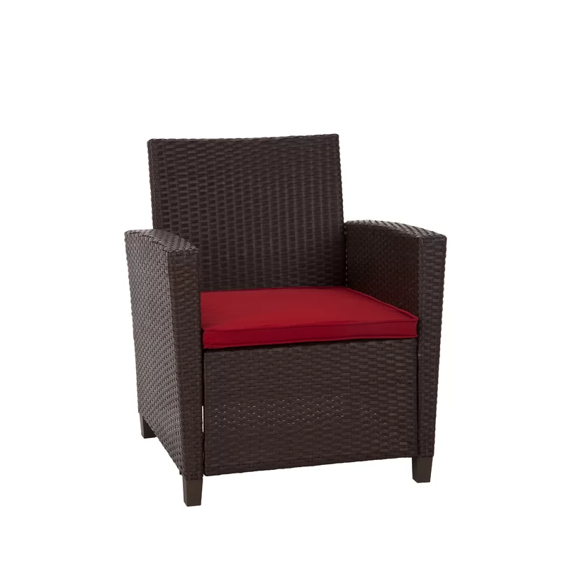 Wicker 4 - Person Garden Lounge Set with Cushions