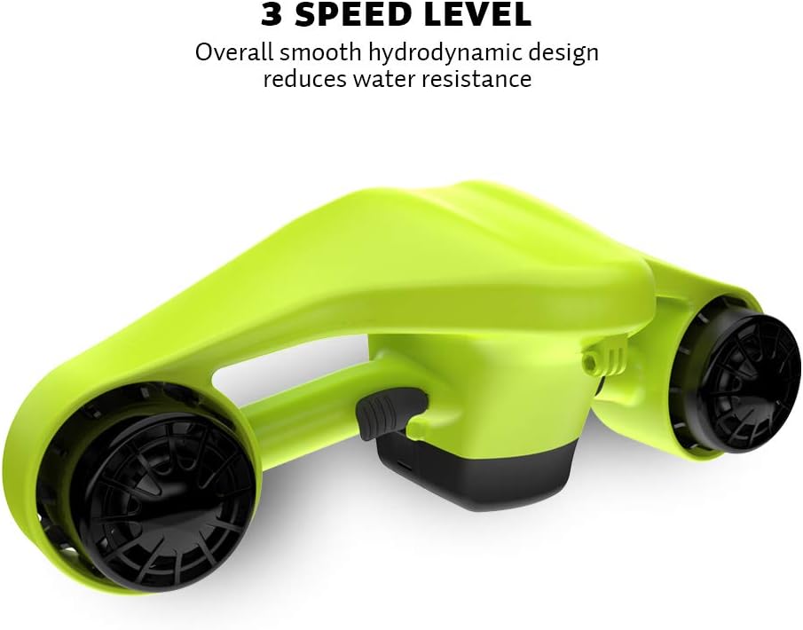 Asiwo Underwater Scooter with Action Camera Mount - Waterproof Dual Motor Sea Scooter for Diving, Swimming, Snorkeling