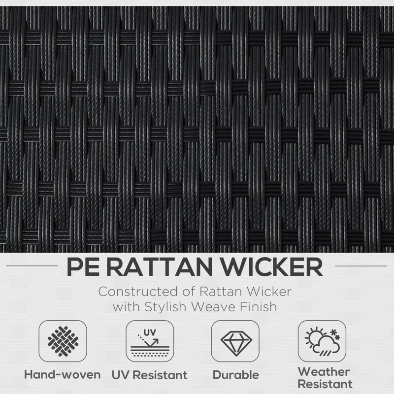 Sebeka Wicker 7 - Person Garden Lounge Set with Cushions