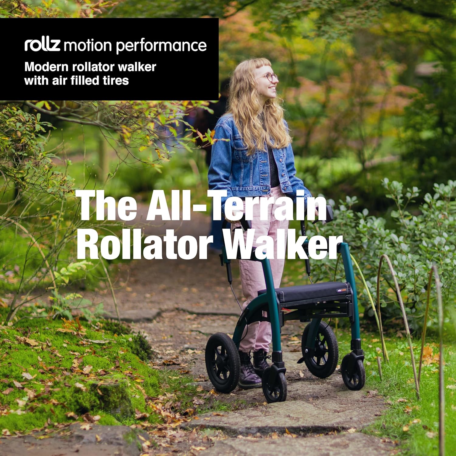 Rollz Motion Performance, All Terrain rollator and Wheelchair in one
