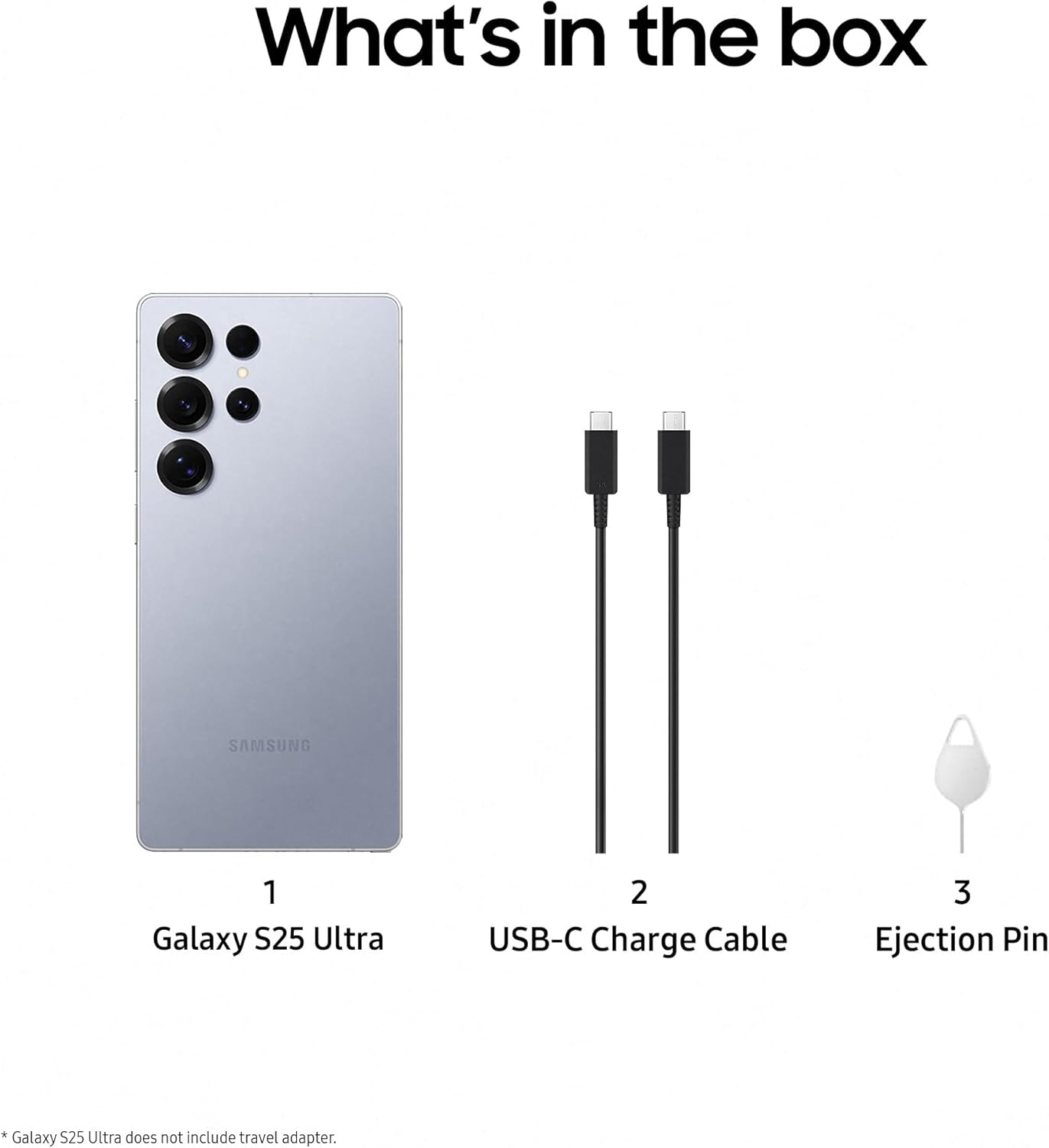 Samsung Galaxy S25 Ultra AI Smartphone, Galaxy AI, 12GB Memory, 512GB Storage, 200MP Camera, S Pen Included, Titanium Black, 3 Year Manufacturer Extended Warranty