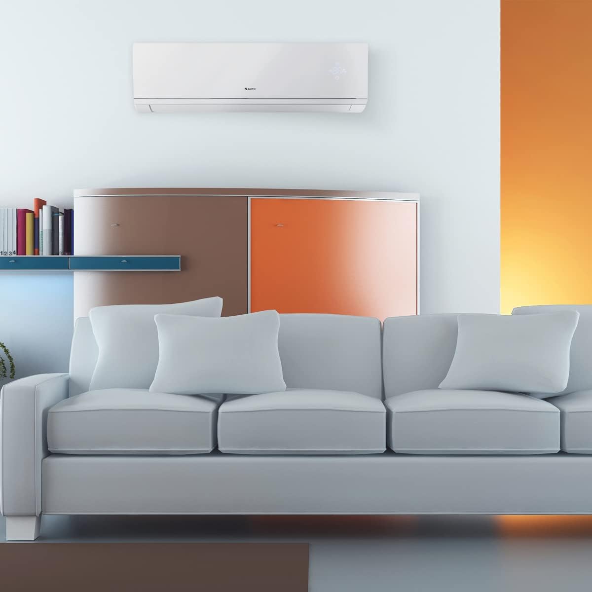 Gree 24,000 BTU 16 SEER LIVO+ Wall Mount Ductless Mini Split Air Conditioner Heat Pump 208/230V