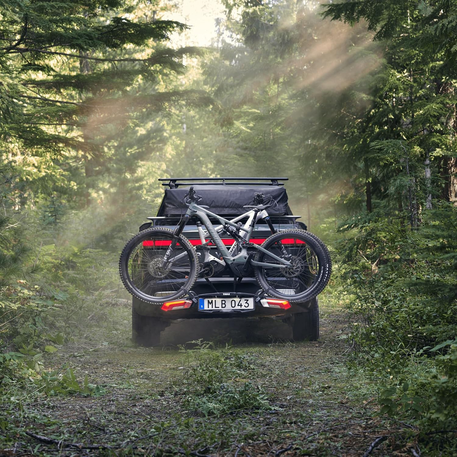 Thule Epos Fahrradträger für Anhängerkupplung 2 Fahrräder, Black