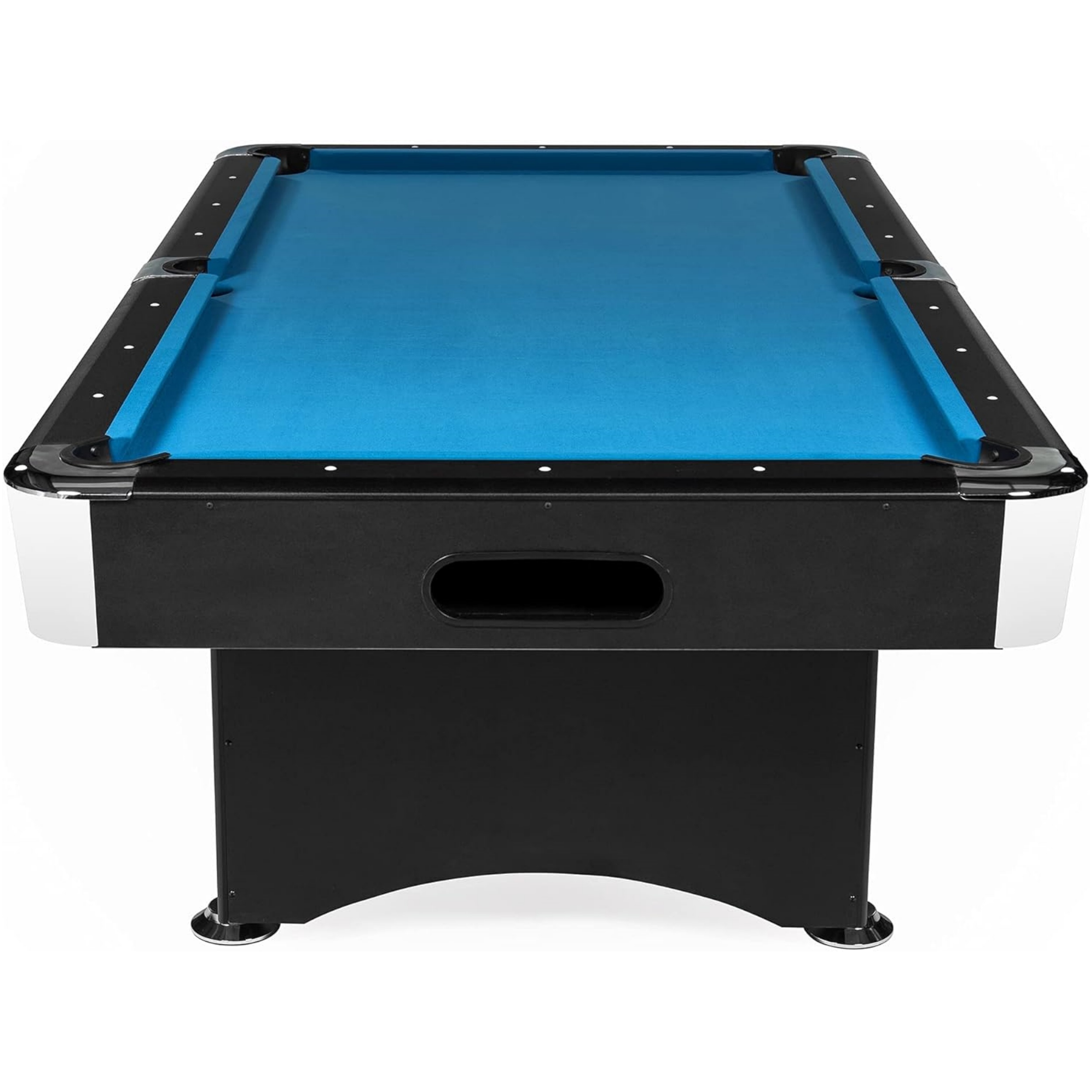 Buckshot Manhattan Billiard Table 8 ft (2.4 m) - 244 x 132 x 80 cm - 8-Foot Pool / Billiards Table with Ball Return and Accessories - 130 kg