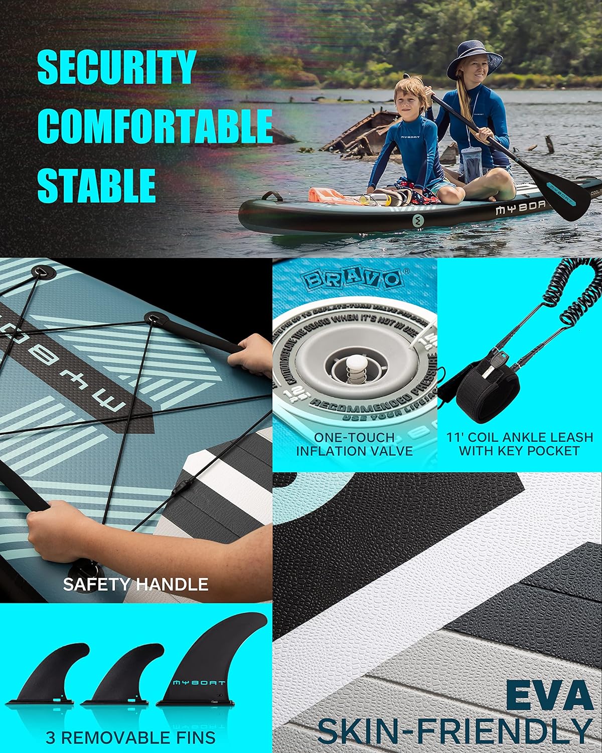 11'6×34×6 Extra Wide Inflatable Paddle Board