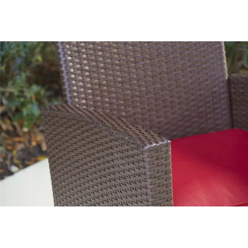 Wicker 4 - Person Garden Lounge Set with Cushions