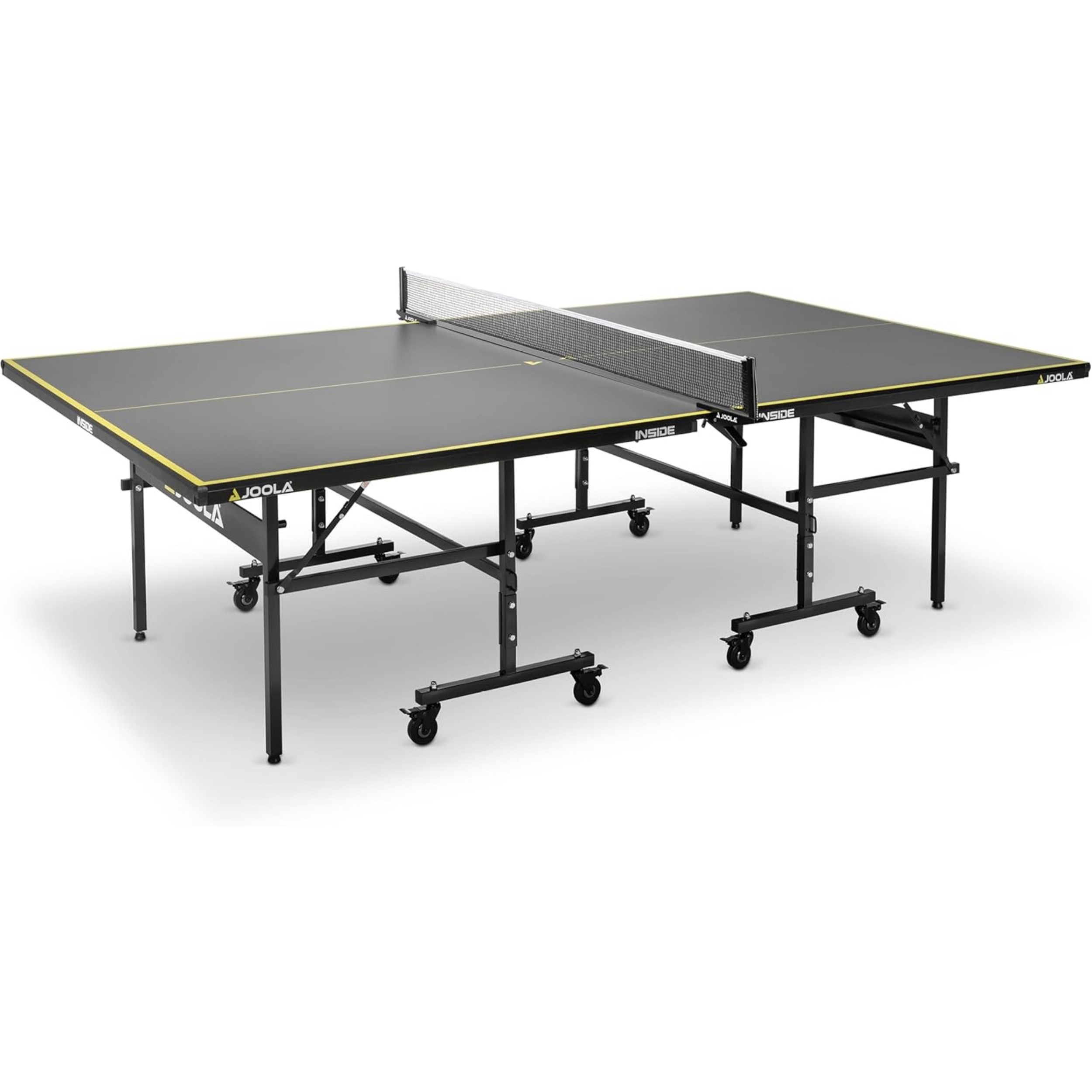 JOOLA Indoor Table Tennis Table Foldable - Quick Assembly - Includes Table Tennis Net, 274 x 152.5 x 76 cm