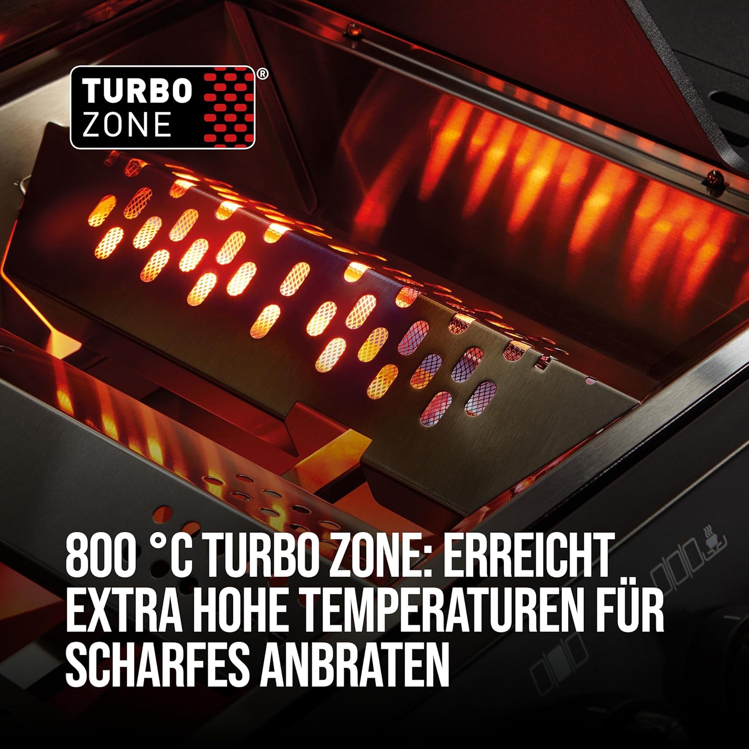 Enders® Gasgrill MONROE PRO 3 SIK TURBO SHADOW, 3-Brenner, Infrarot-Backburner, Seitenkocher, PanoVision Sicht, SWITCH GRID™ mit Sear Grate, HEAT RANGE™, 800 °C TURBO ZONE™, SIMPLE CLEAN™ #8381