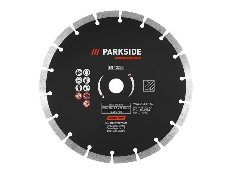 PARKSIDE PERFORMANCE Disques à trononner ou disques à ébarber,  230 mm