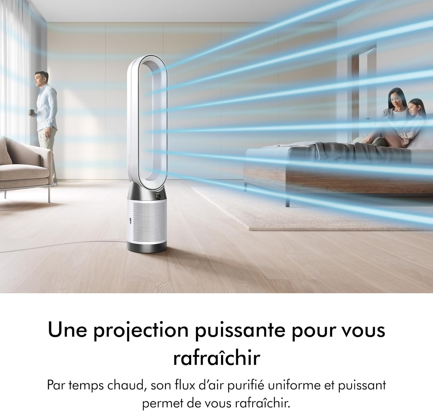 Dyson Purifier Cool PC1 Powerful Fan Purifier (White/White)